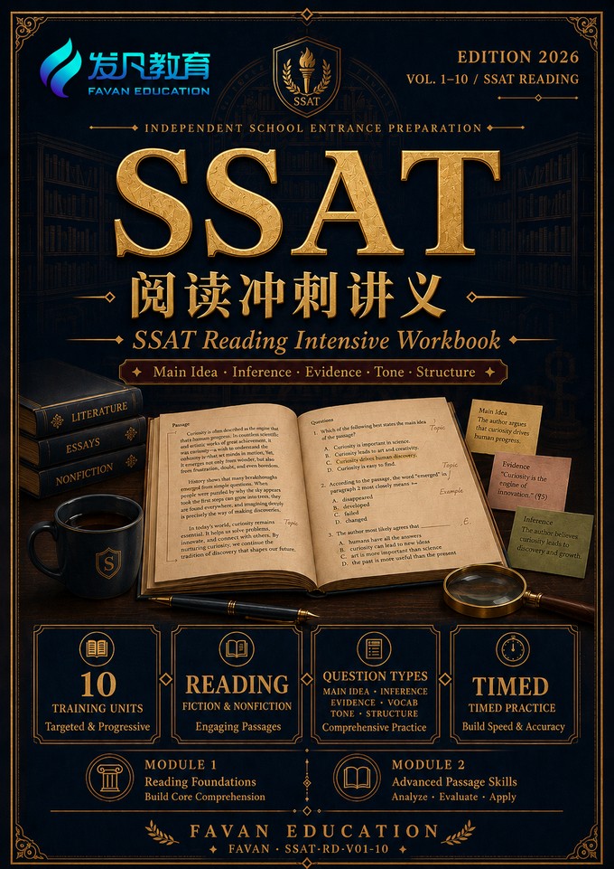 SSAT 阅读冲刺讲义