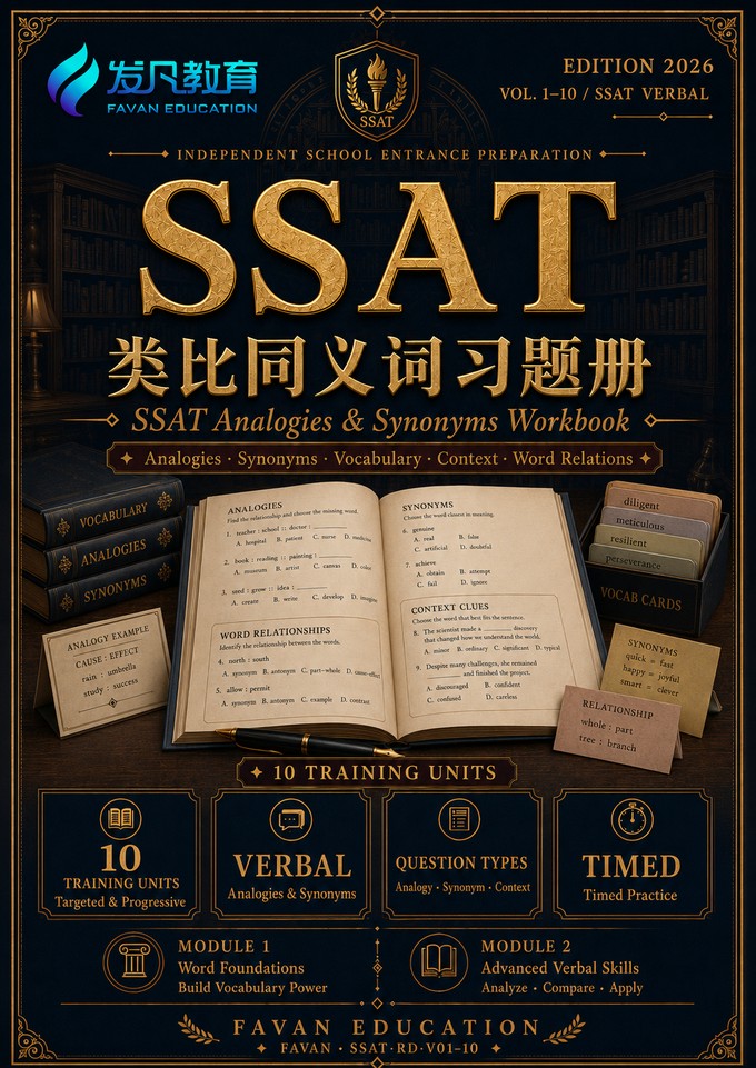 SSAT 类比同义词习题册